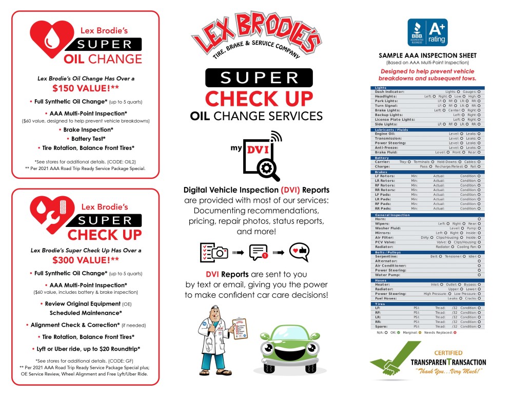 oil change services
